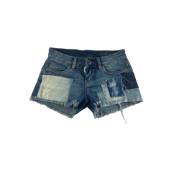 Blank NYC Patch Work Raw Hem Women's Distressed Shorts - 26 - Picture 1 of 12